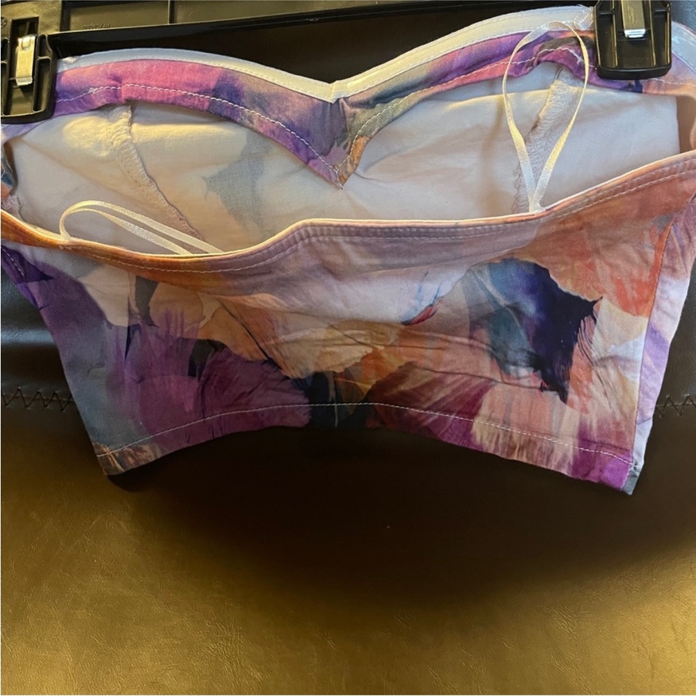 Colorful Strapless Top